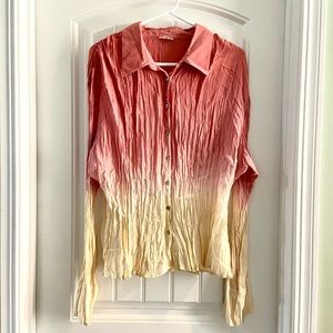 JJill Accordion Pleat Shirt XL